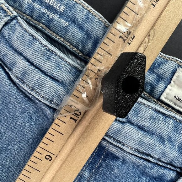 Adriano Goldschmid Jeans Womens 31x27* Isabelle Straight Crop Blue Denim Tag 31R - Picture 15 of 16